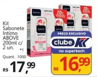 Supermercados Koch Kit Sabonete Intimo ABOVE oferta