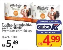 Supermercados Koch Toalhas Umedecidas COTTONBABY Premium oferta