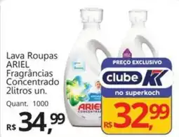 Supermercados Koch Lava Roupas ARIEL Fragrâncias Concentrado oferta