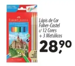 Asun Lápis de Cor Faber-Castel 12 Cores +3 Metálicos oferta