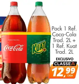 Delta Supermercados Pack 1 Ref. Coca-Cola Trad. + 1 Ref. Kuat Trad. oferta