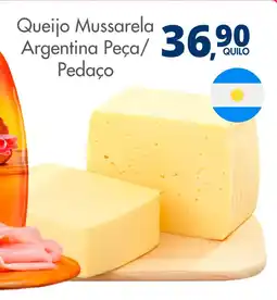 Delta Supermercados Queijo Mussarela Argentina Peça/ Pedaço oferta