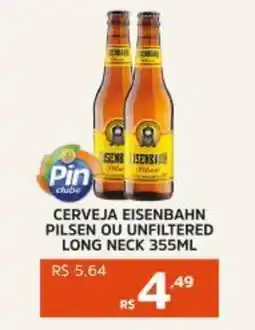 Pinheiro Supermercado Cerveja eisenbahn pilsen ou unfiltered long neck oferta