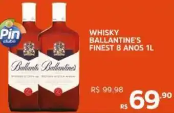 Pinheiro Supermercado Whisky ballantine's finest 8 anos oferta