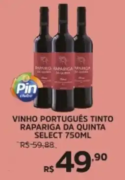 Pinheiro Supermercado Vinho português tinto rapariga da quinta select oferta