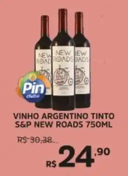 Pinheiro Supermercado Vinho argentino tinto s&p new roads oferta