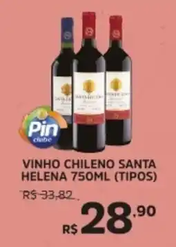 Pinheiro Supermercado Vinho chileno santa helena (tipos) oferta