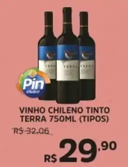 Pinheiro Supermercado Vinho chileno tinto terra (tipos) oferta