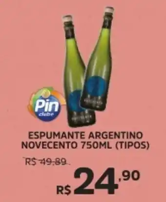 Pinheiro Supermercado Espumante argentino novecento (tipos) oferta