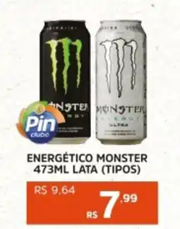 Pinheiro Supermercado Energético monster lata (tipos) oferta