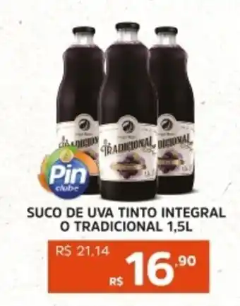 Pinheiro Supermercado Suco de uva tinto integral o tradicional oferta