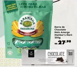 Sam's Club Leve - barra de chocolate meio amargo oferta