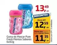 Tenda Atacado Sabores - goma de mascar pure fresh mentos sabores oferta