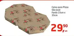 Tenda Atacado Caixa para pizza fardo 25un x 35cm oferta