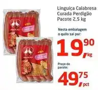 Tenda Atacado Perdigão - linguiça calabresa curada oferta