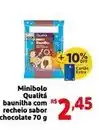 Extra Sabor - minibolo qualità baunilha com recheio sabor chocolate oferta