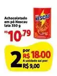 Extra Nestlé - achocolatado em po nescau lata oferta