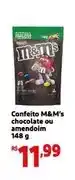 Extra M&m's - confeito chocolate ou amendoim oferta