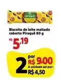 Extra Piraquê - biscoito de leite maltado coberto oferta