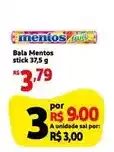 Extra Mentos - bala stick oferta