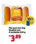 Extra Qualitá - pão para hot dog qualità com 4 unidades oferta