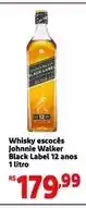 Extra Johnnie walker - whisky escoces black label 12 anos oferta