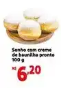 Extra Sonho - sonho com creme de baunilha pronto oferta