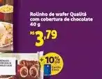 Extra Qualitá - rolinho de wafer qualità com cobertura de chocolate oferta