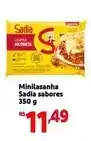 Extra Sadia - minilasanha sabores oferta