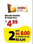 Extra Nutella - biscoito b-ready oferta