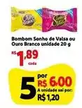 Extra Sonho - bombom sonho de valsa ou ouro branco unidade oferta