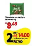 Extra Talento - chocolate em tablete oferta