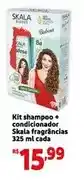 Extra Skala - kit shampoo + condicionador fragrâncias oferta