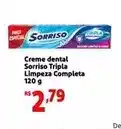 Extra Sorriso - creme dental tripla limpeza completa oferta