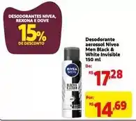 Extra Nivea - desodorante aerossol men black & white invisible oferta