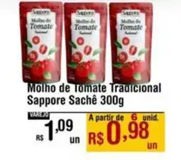 Max Atacadista Molho de Tomate Tradicional Sappore Sachê oferta