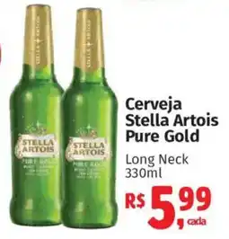 Supermercados Mateus Cerveja Stella Artois Pure Gold oferta