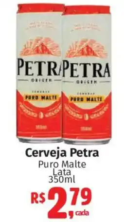 Supermercados Mateus Cerveja Petra Puro Malte Lata oferta