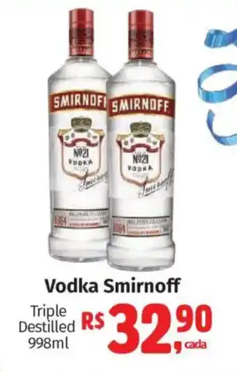 Supermercados Mateus Vodka Smirnoff Triple Destilled oferta