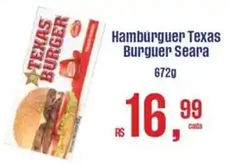 Supermercados Mateus Hambúrguer Texas Burguer Seara oferta