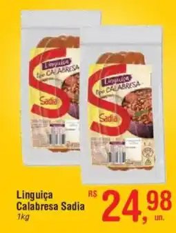 Fort Atacadista Linguiça Calabresa Sadia oferta