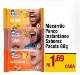 Max Atacadista Macarrão Panco Instantâneo Sabores Pacote oferta