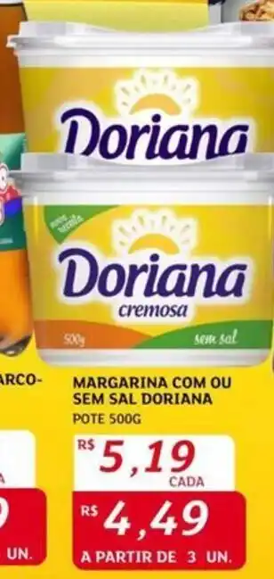 Assaí Atacadista Margarina com ou sem sal doriana pote oferta