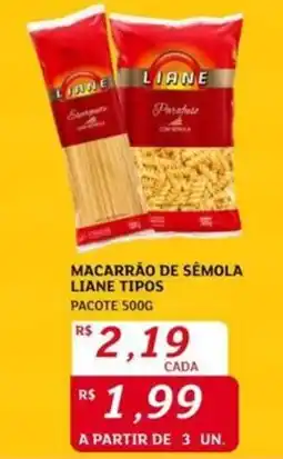 Assaí Atacadista Macarrão de semola liane tipos pacote oferta