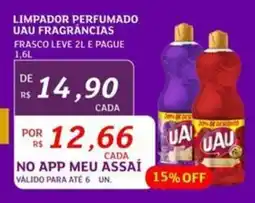 Assaí Atacadista Limpador perfumado uau fragrâncias frasco oferta