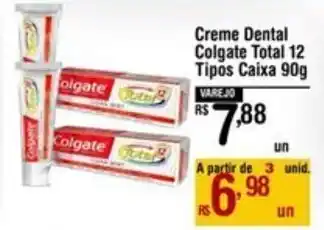 Max Atacadista Creme Dental Colgate Total 12 Tipos Caixa oferta