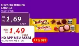 Assaí Atacadista Biscoito triunfo sabores oferta