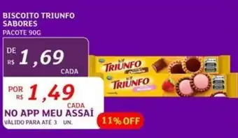 Assaí Atacadista Biscoito triunfo sabores oferta