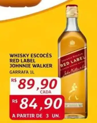 Assaí Atacadista Whisky escoces red label johnnie walker oferta