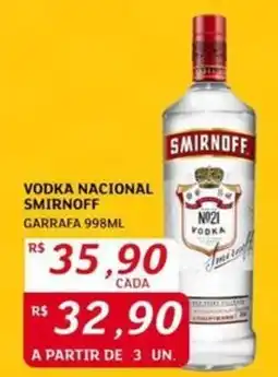 Assaí Atacadista Vodka nacional smirnoff oferta